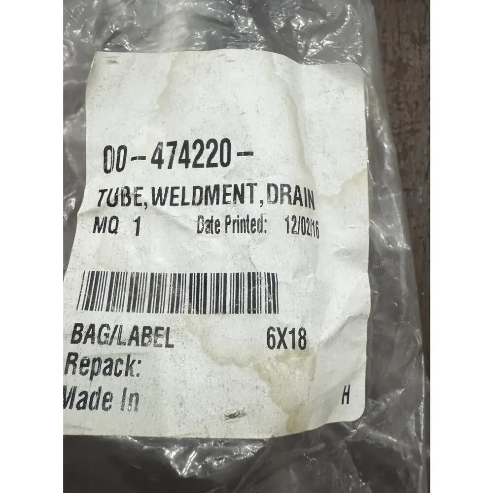 OEM Hobart 00-474220 Tube Weldment Drain NOS Commercial OEM Part- Sealed